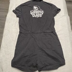 Lurking Class Romper XL Black Grunge Goth Skeleton
